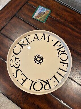 Emma Bridgewater GUC Black Toast Cake Stand Comport HTF